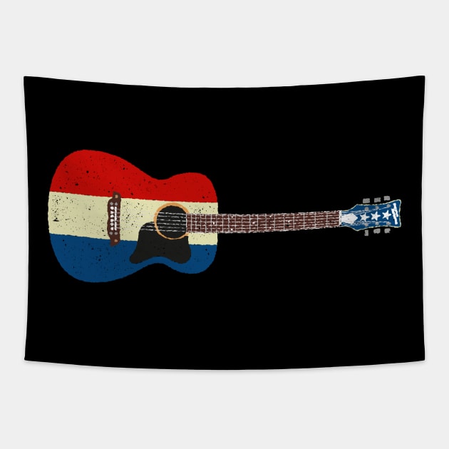 Buck Owens Harmony H169 Acoustic Guitar Tapestry by Daniel Cash Guitar