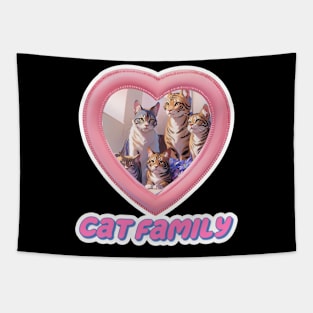 Cat family,Cat miaw,cat miaw love,Funny Cat Miaw Tapestry