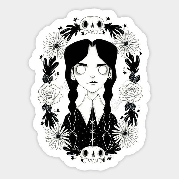 Wednesday Addams - Wednesday Addams - Sticker | TeePublic