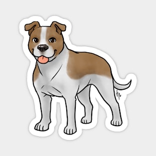 Dog - American Staffordshire Terrier - Natural Tan and White Magnet