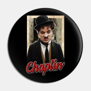 Charlie Chaplin Inspired Design Pin