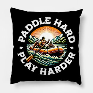 Paddle Hard Play Harder Pillow