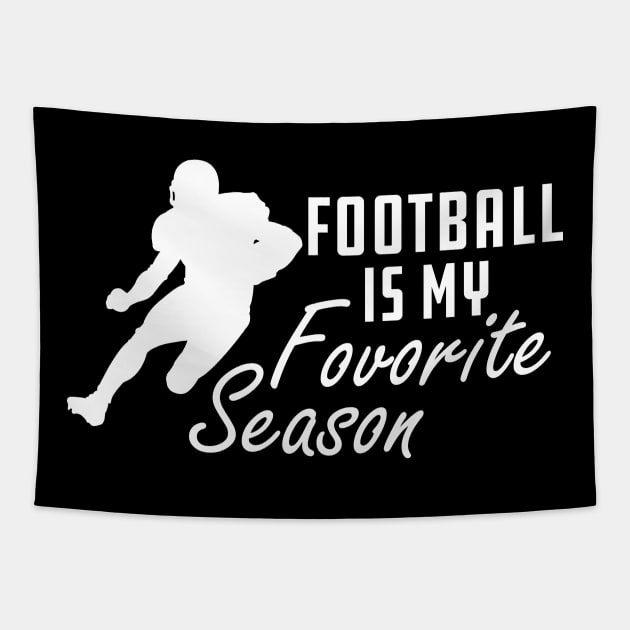 Football Is My Favorite Season Tapestry by KC Happy Shop