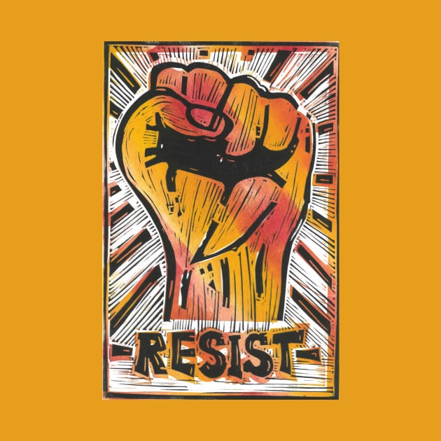 RESIST by Sombrero_Printmaking