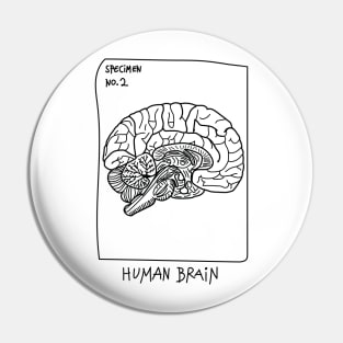 Human Brain T-shirt Pin