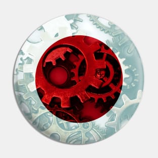 Flag of Japan - Gears Pin