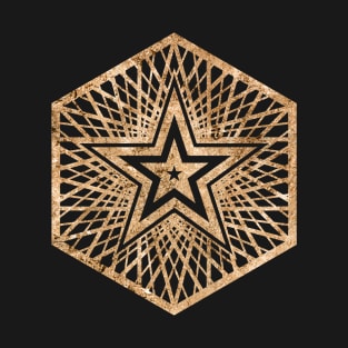 Gold Geometric Glyph Mandala Sigil Rune Sign Seal  -  429 T-Shirt