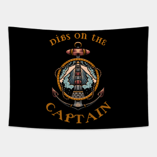 Dibs on the captain Tapestry