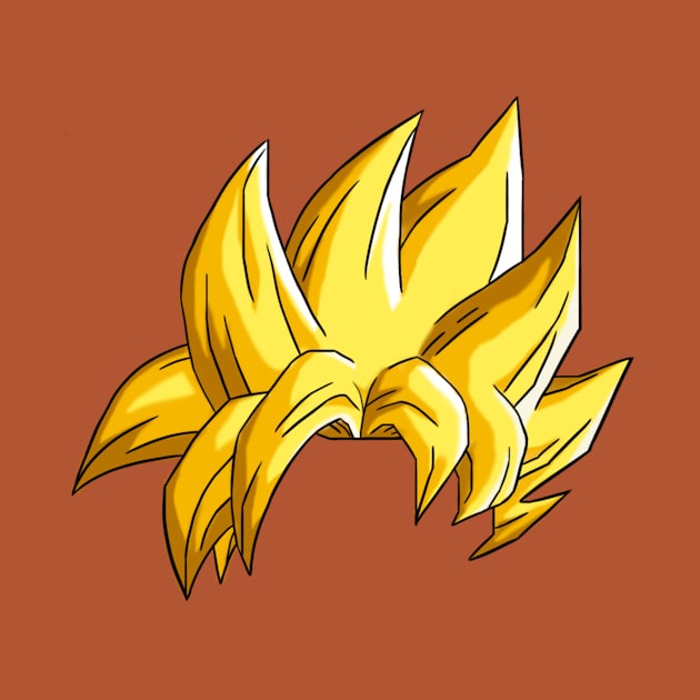 Goku Super Saiyan Hair by WilkoKing