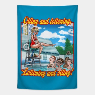 Oiling and Lotioning - TEXT Tapestry