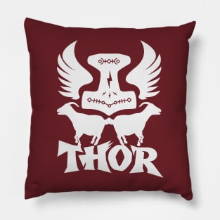 Succeed With THORS MJOLNIR GOATS EMBLEM Pillow