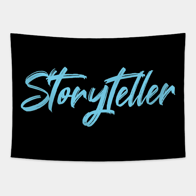 Storyteller (blue) Tapestry by EpicEndeavours