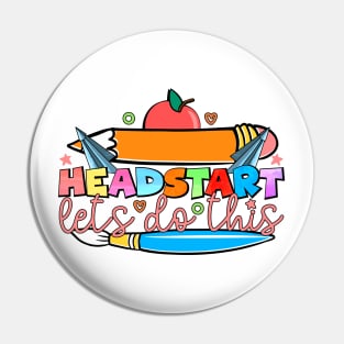 Headstart Let's Do This Pin