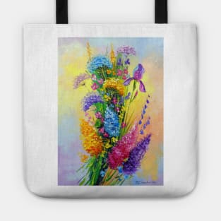 Bouquet of meadow flowers Tote