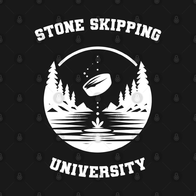 Stone Skipping University Stone Skipping Skimming by ThesePrints