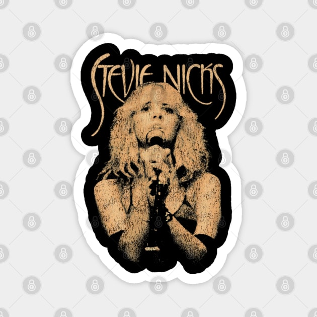 Stevie Nicks Vintage Distressed Yellow Design Magnet by snowblood