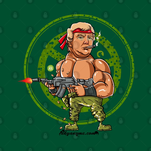 Donald Trump as Rambo by akyanyme