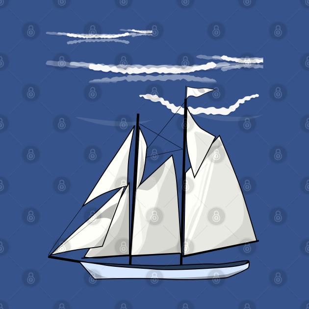 90s Sailboat by Mitalie