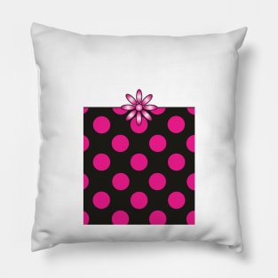 The Katy Phone / Pink Peppermint Polka Dot Parfait Pillow