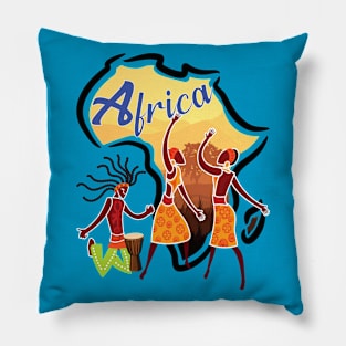 Afrikanische Kultur Tänze sind wunderschön Pillow