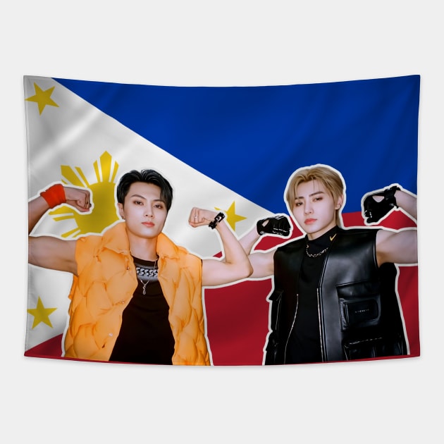 Enha Jay And Sunghoon Tapestry by wennstore