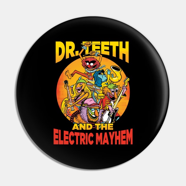 Dr. Teeth Muppets And The Electric Mayhem Pin by Purwoceng