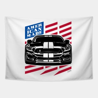 Mustang GT350 American Flag American Made Tapestry