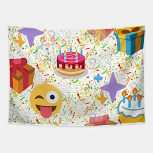 happy birthday emoji Tapestry