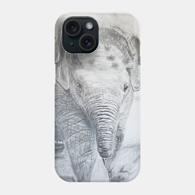 Baby Elephant Phone Case by teenamarie23art