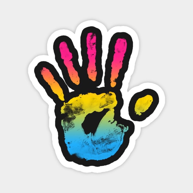 Pansexual Handprint Magnet by Ryot