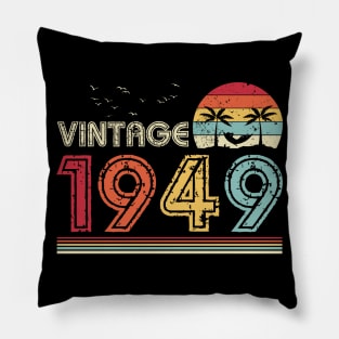 Vintage 1949 Limited Edition 72nd Birthday Gift 72 Years Old Pillow