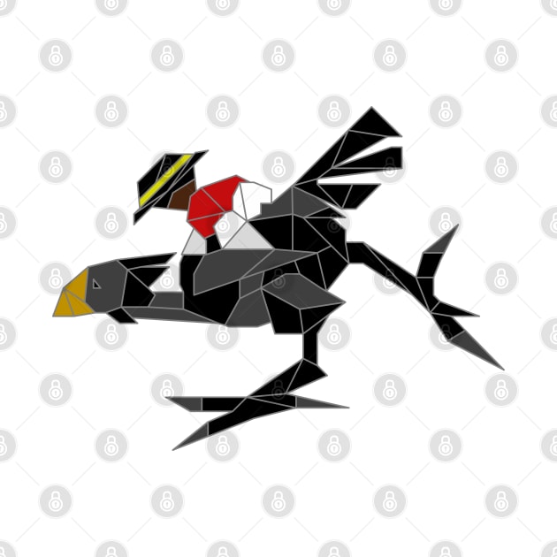 Geometric Jockey Joe and Black Chocobo Teioh by inotyler