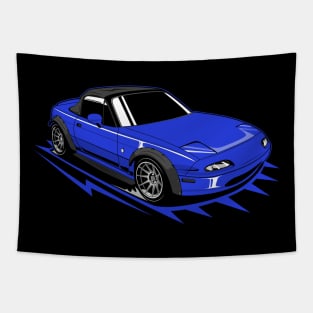 Blue miata classic Tapestry