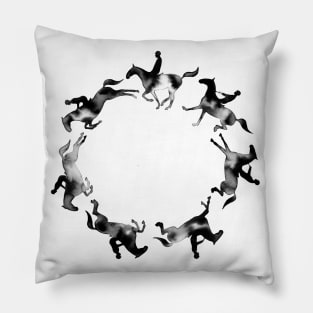 Showjumping Horse Sequence Pillow