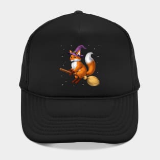 Fox Witch Riding Broom Hat