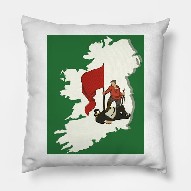 Socialist Ireland Design Pillow by RichieDuprey