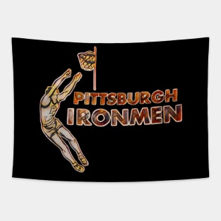 Pittsburgh Ironmen Basketball Tapestry