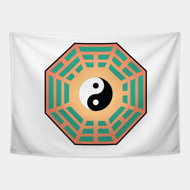 I Ching Yin Yang Tapestry by GalacticMantra