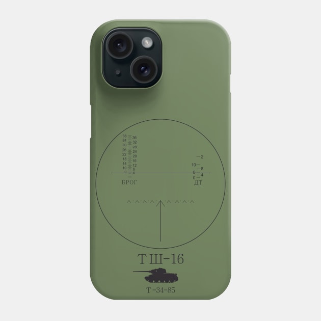 TSH-16 sight from T-34-85 Phone Case by FAawRay