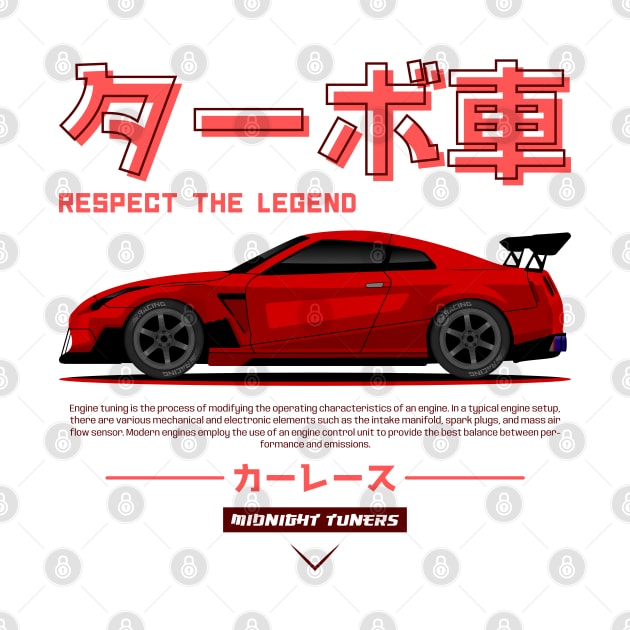 Red JDM GTR R35 Legend by RacingSize