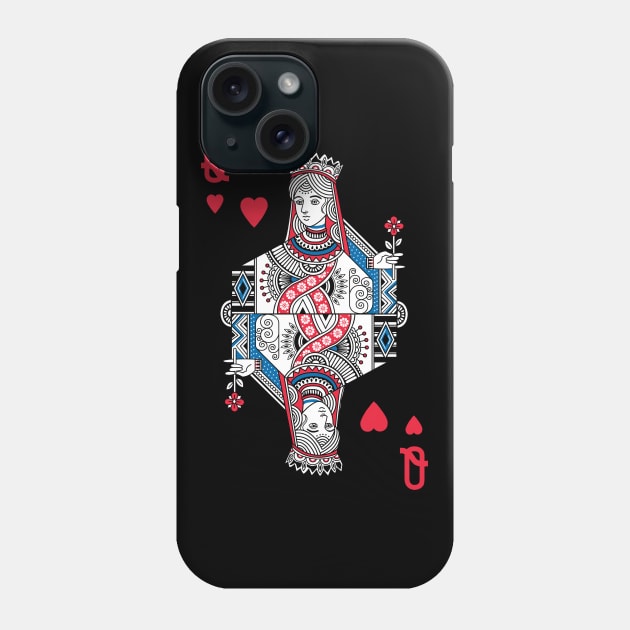 Queen Of Hearts Phone Case by SuperrSunday