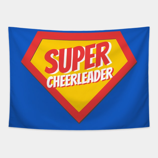 Cheerleader Gifts | Super Cheerleader Tapestry by BetterManufaktur