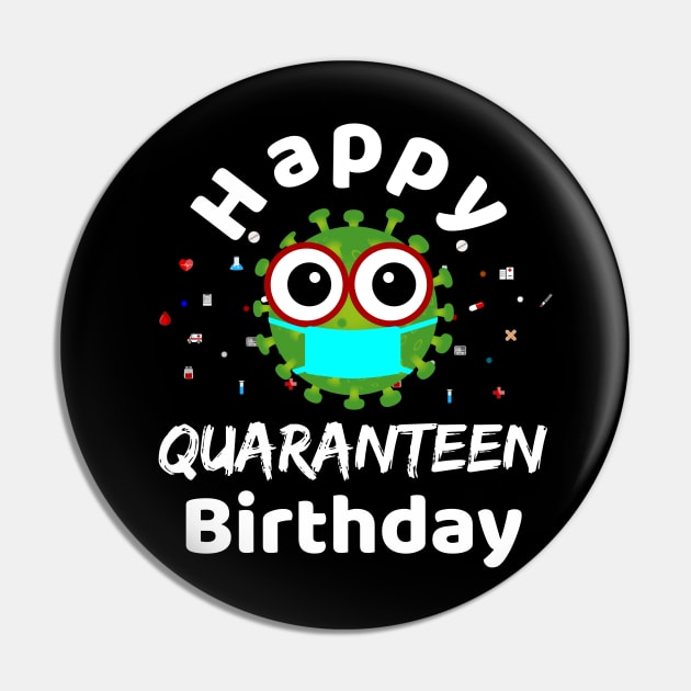 Happy Quaranteen Birthday, Funny Quarantine Birthday 2020 for Teenagers Pin by Printofi.com