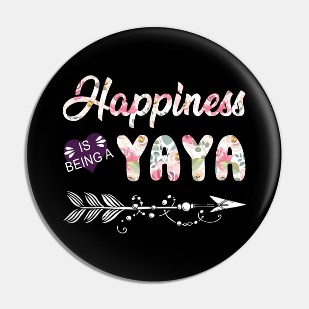 Happiness Is Being A Yaya Pin by Damsin