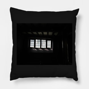 Darkly Through A Window Pillow