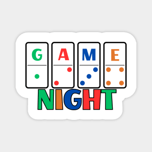 Dominoes Game Night Magnet