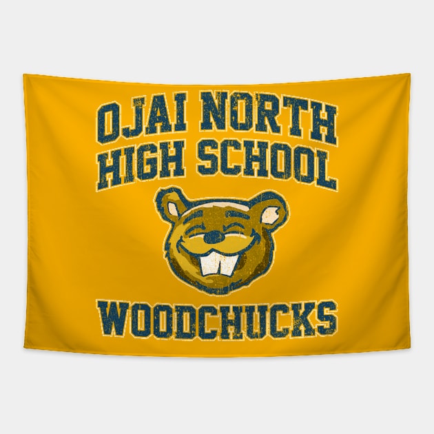 Ojai North High School Woodchucks (Yellow) Tapestry by huckblade