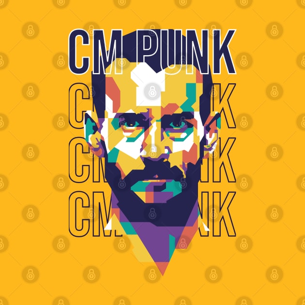 CM Punk WPAP Style by pentaShop