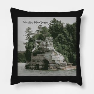 Pictured Rocks Sticker 2 Pillow