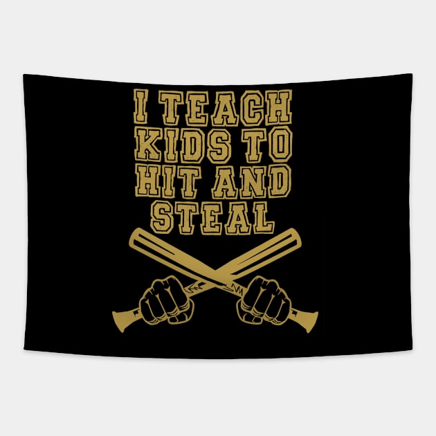 Baseball Kids 1505 Tapestry by Tekad Rasa